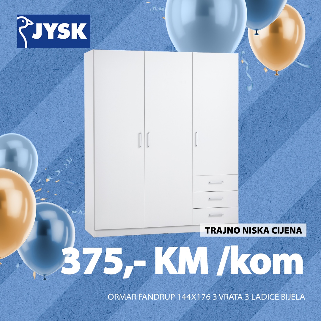 Jysk TOP SNIŽENJE – akcija do 15.4.2025.