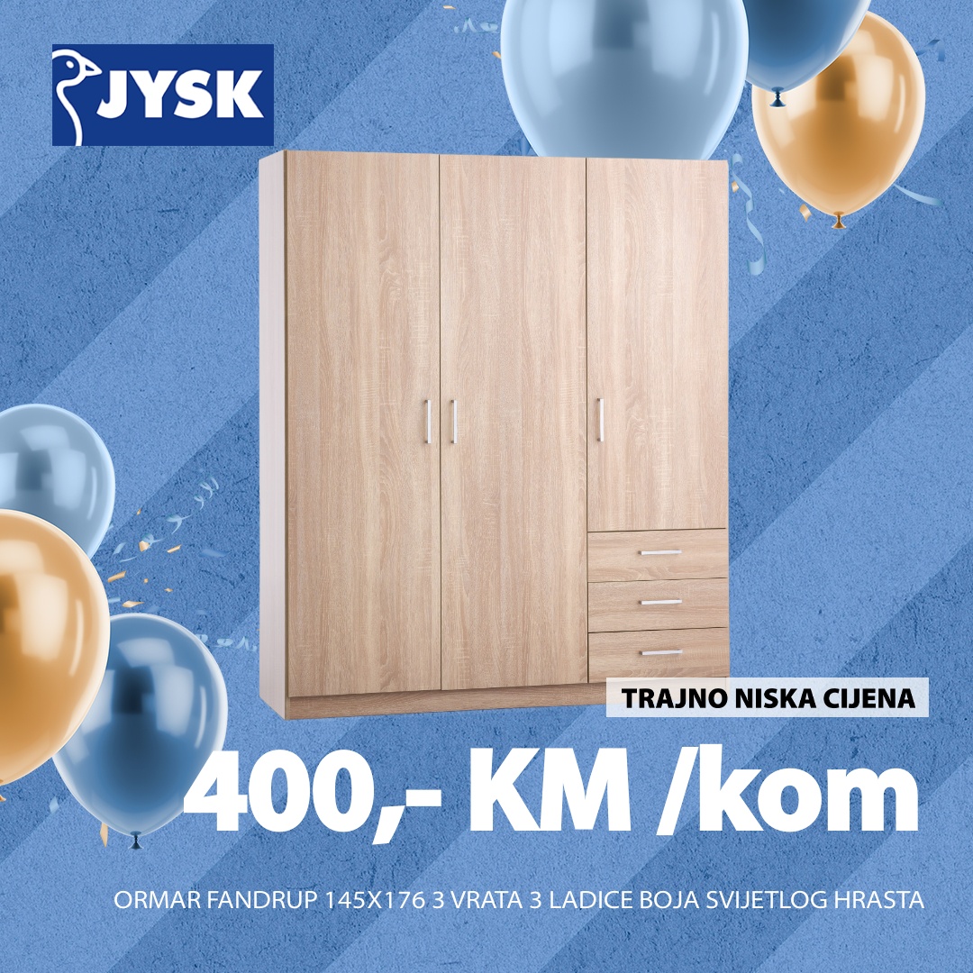 Jysk TOP SNIŽENJE – akcija do 15.4.2025.