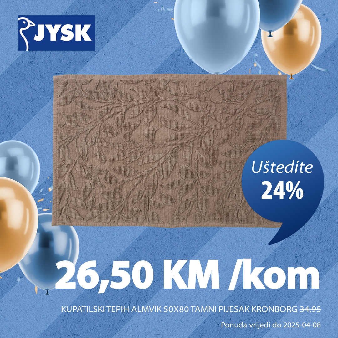Jysk TOP SNIŽENJE – akcija do 15.4.2025.
