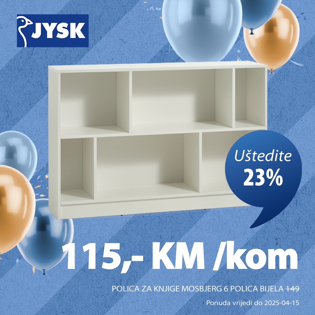 Jysk TOP SNIŽENJE – akcija do 15.4.2025.
