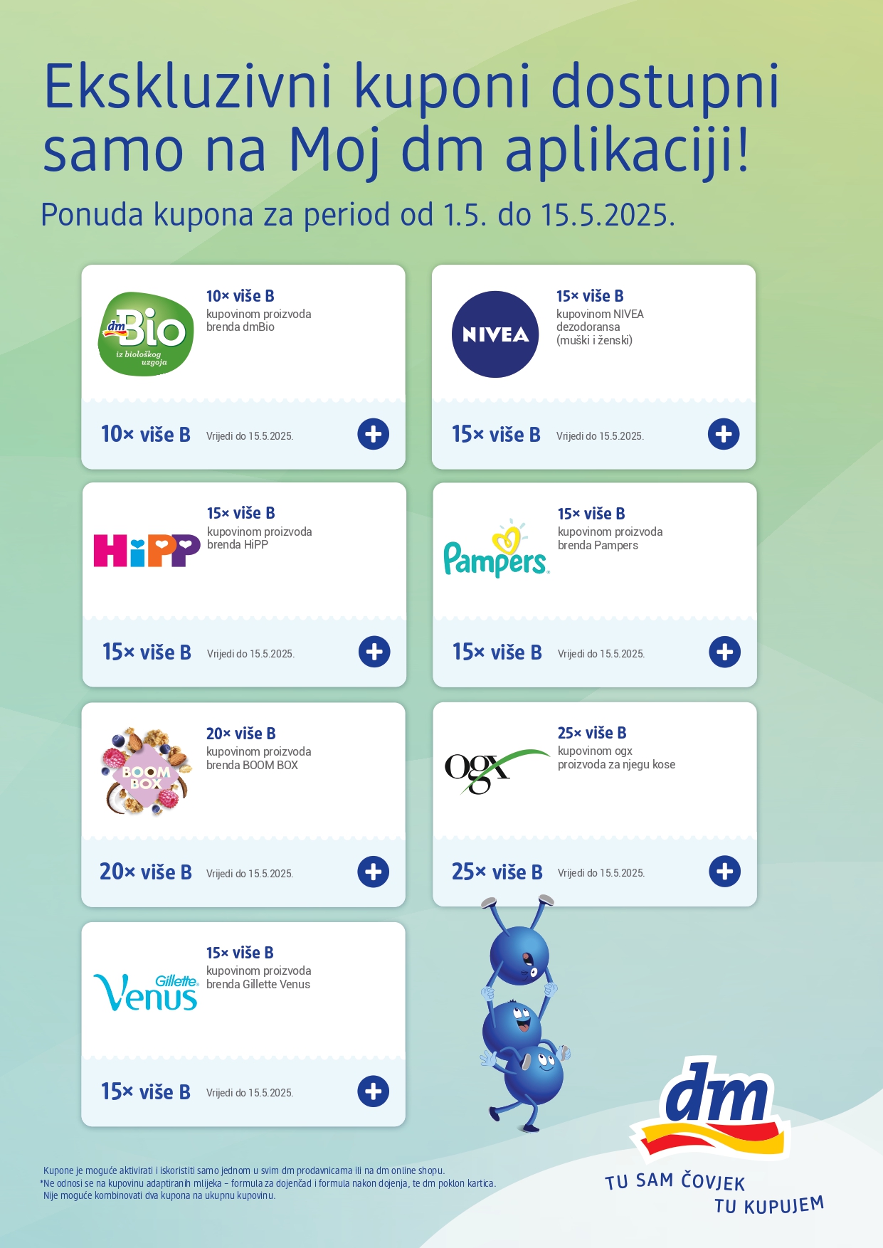 dm Ekskluzivni kuponi 1-15.5.2025.