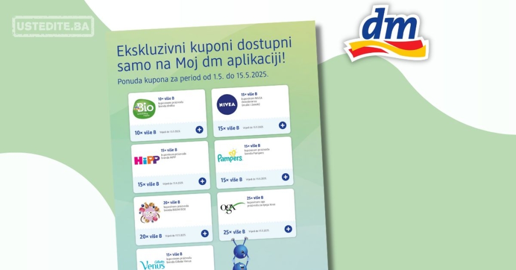 dm Ekskluzivni kuponi 1-15.5.2025.