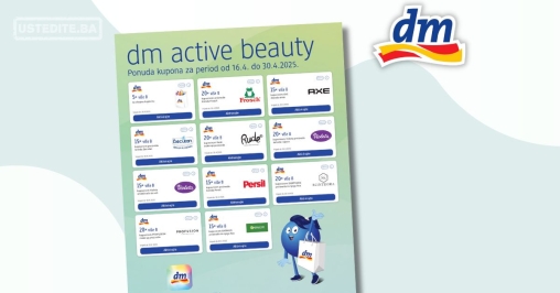 dm KUPONI – dm active beauty – akcija do 30.4.2025.