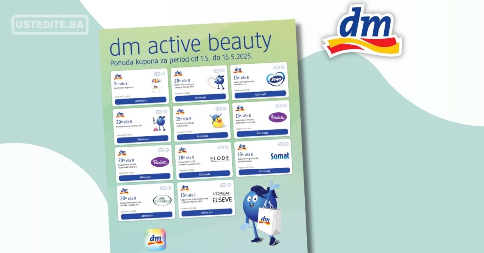 dm KUPONI – dm active beauty – akcija do 15.5.2025.