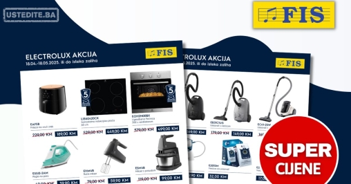Fis akcija Electrolux 18.4-18.5.2025.