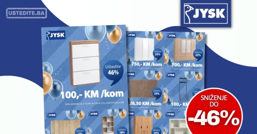 Jysk TOP SNIŽENJE – akcija do 15.4.2025.