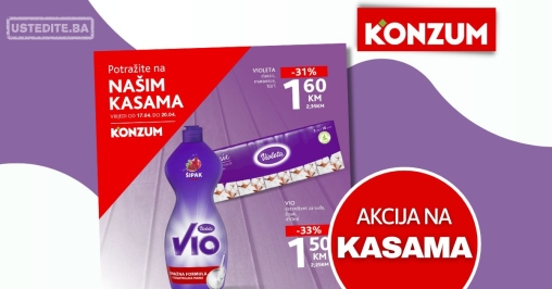 Konzum AKCIJA NA KASAMA