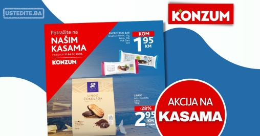 Konzum AKCIJA NA KASAMA 21-23.4.2025.