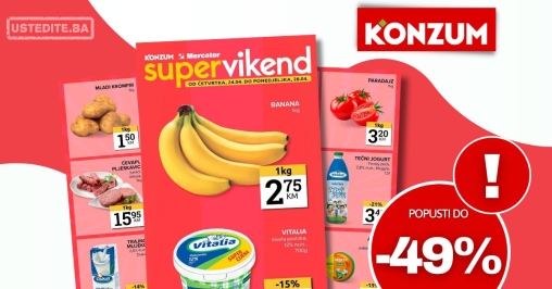 Konzum vikend akcija 24-28.4.2025.