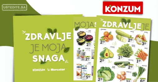 Konzum katalog ZDRAVE NAMIRNICE 15-28.4.2025.