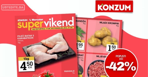 Konzum vikend akcija 17-21.4.2025.