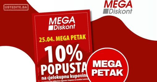 Mega Diskont MEGA PETAK 25.4.2025.