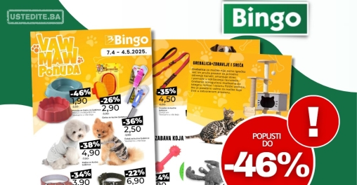 Bingo katalog KUĆNI LJUBIMCI 7.4-4.5.2025.