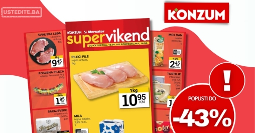 Konzum vikend akcija 10-14.4.2025.