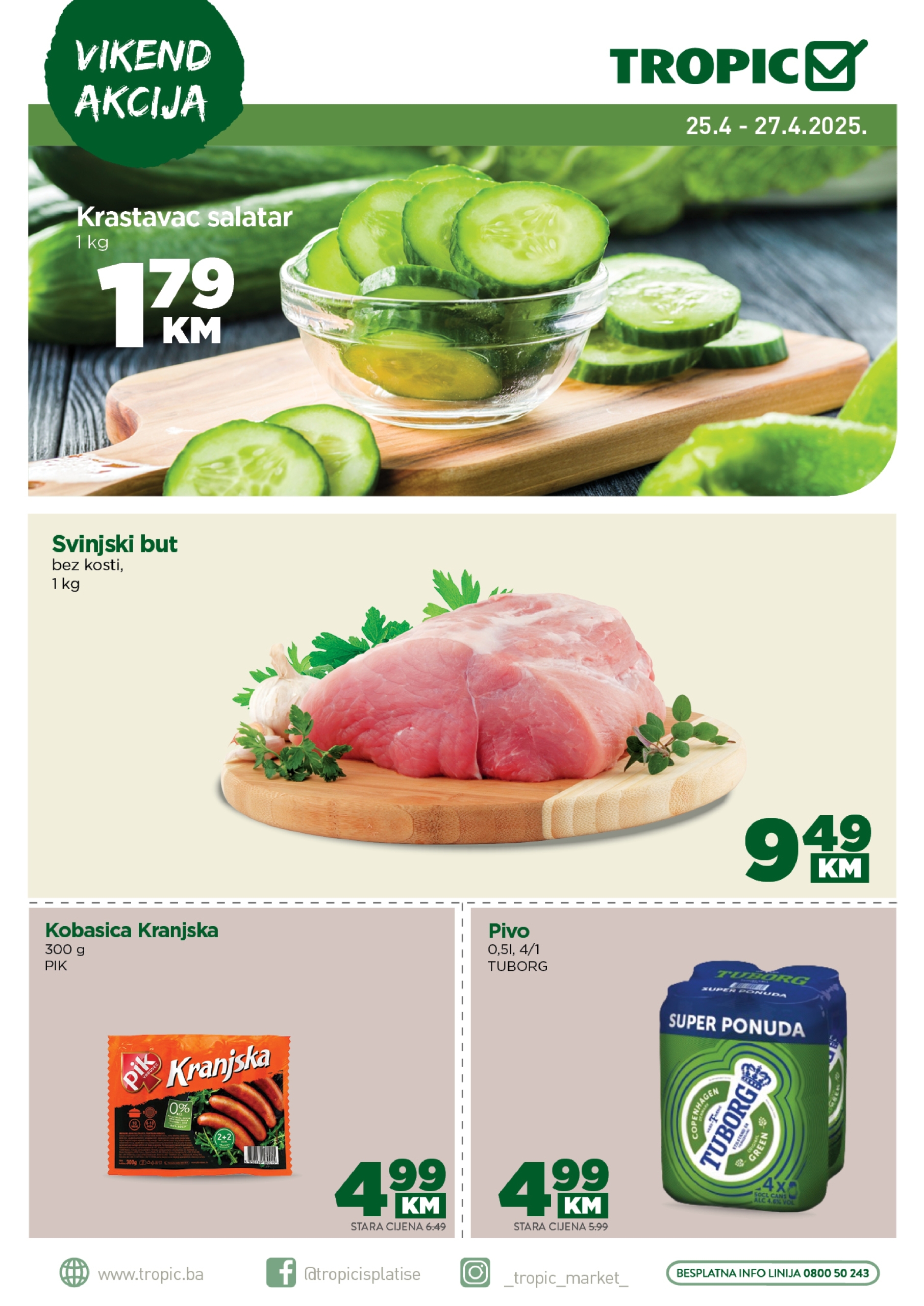 Tropic vikend akcija 25-27.4.2025.