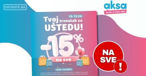 Aksa sniženje na SVE!