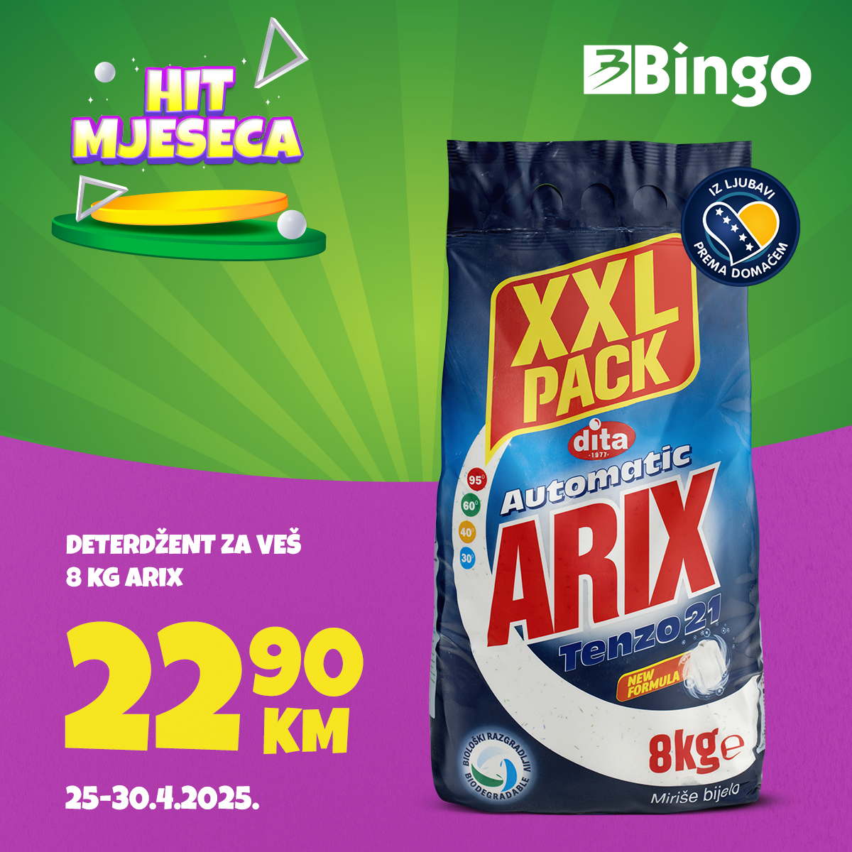 Bingo HIT MJESECA 25-30.4.2025.