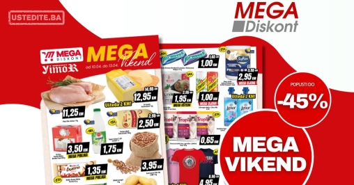 Mega Diskont vikend akcija 10-13.4.2025.