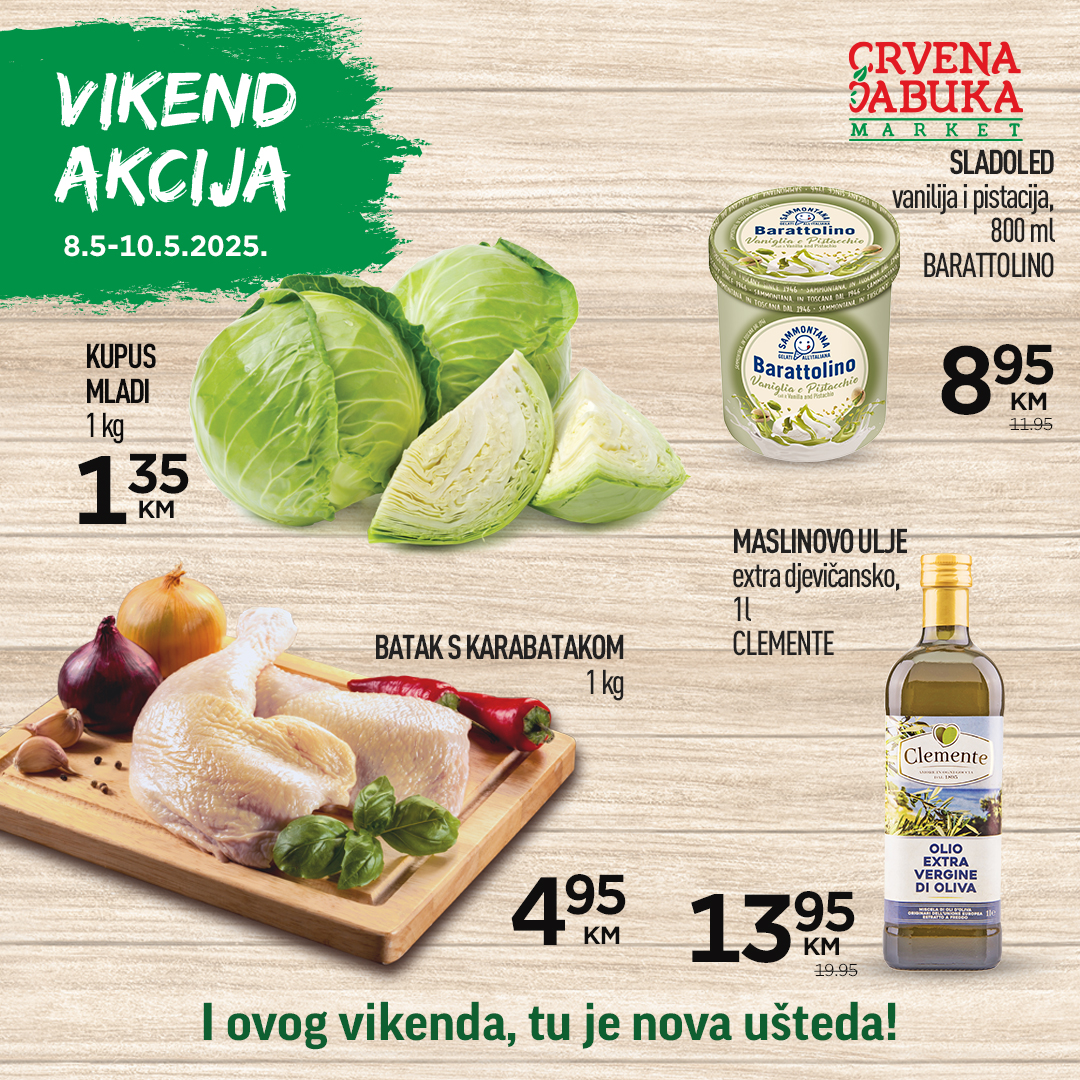 Crvena jabuka vikend akcija 8-10.5.2025.