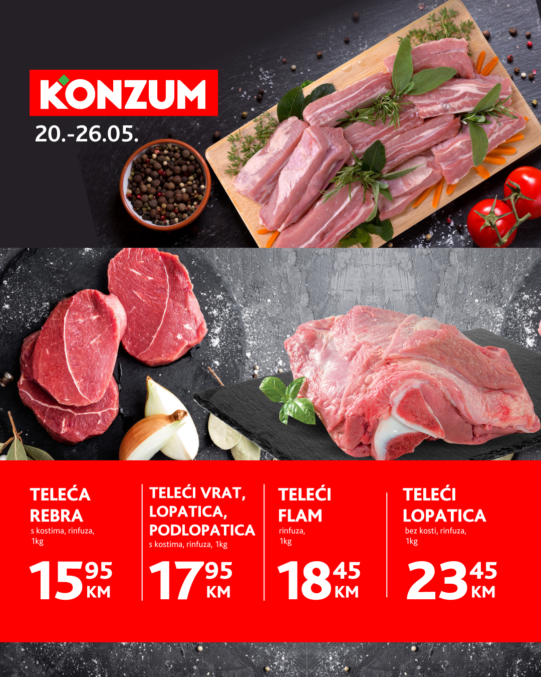 Konzum akcija MESO 20-26.5.2025.