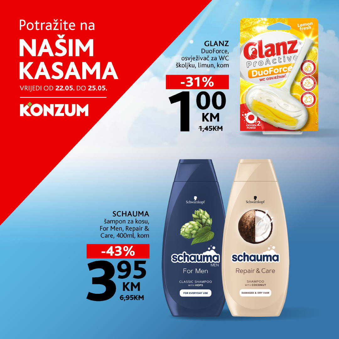 Konzum AKCIJA NA KASAMA 22-25.5.2025.