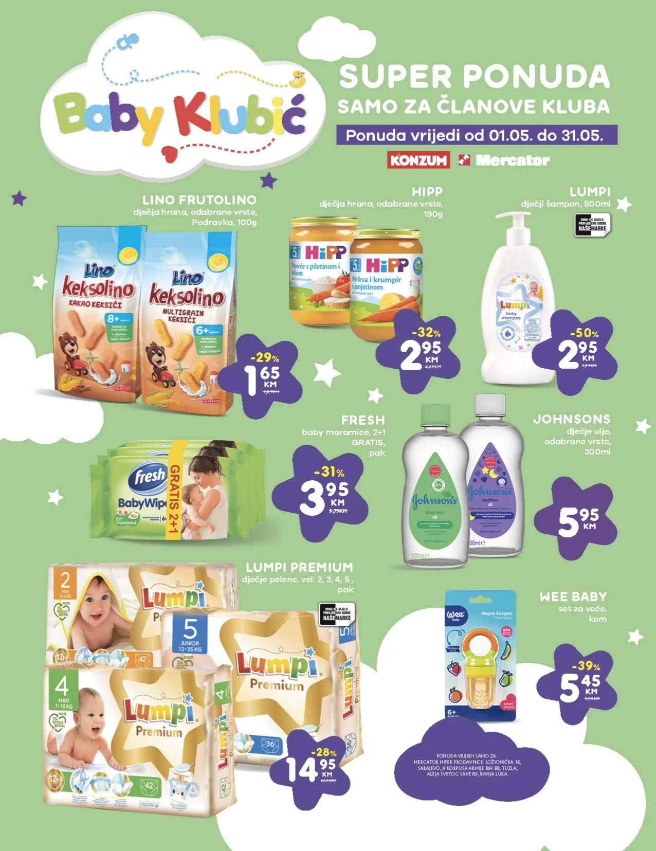 Konzum BABY KLUBIĆ - akcija do 31.5.2025.