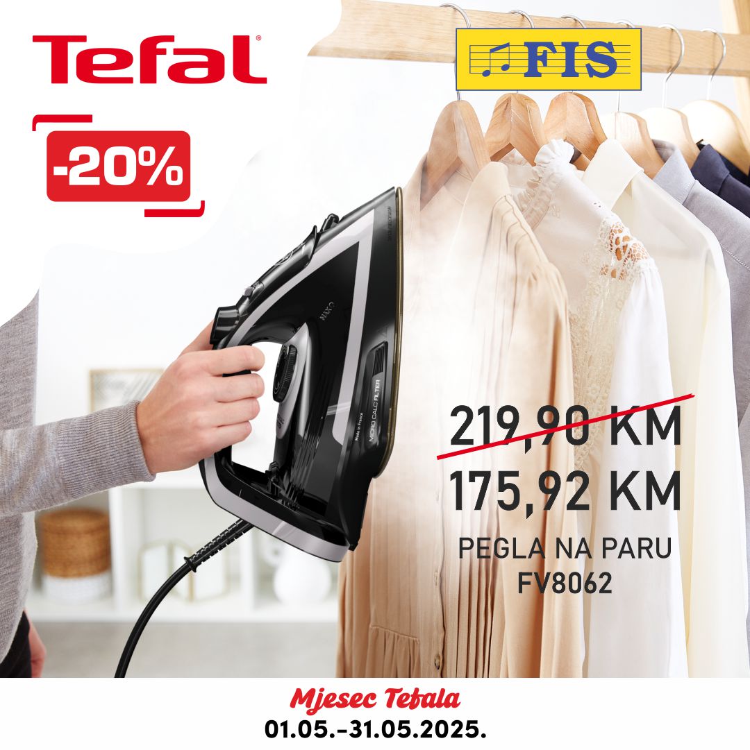 Fis akcija TEFAL – sniženje do 31.5.2025.