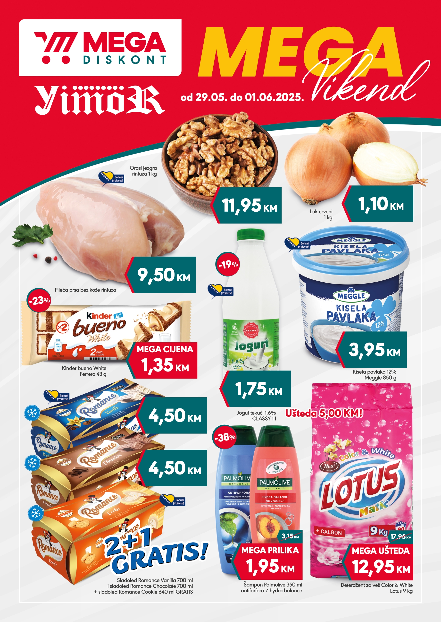 Mega Diskont vikend akcija 29.5-1.6.2025.