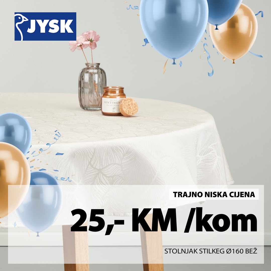 Jysk TOP SNIŽENJE – akcija do 6.5.2025.