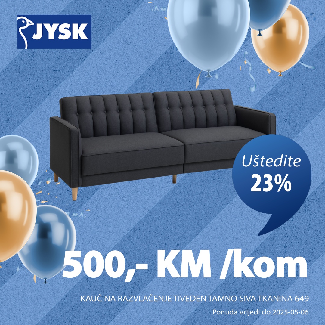 Jysk TOP SNIŽENJE – akcija do 6.5.2025.