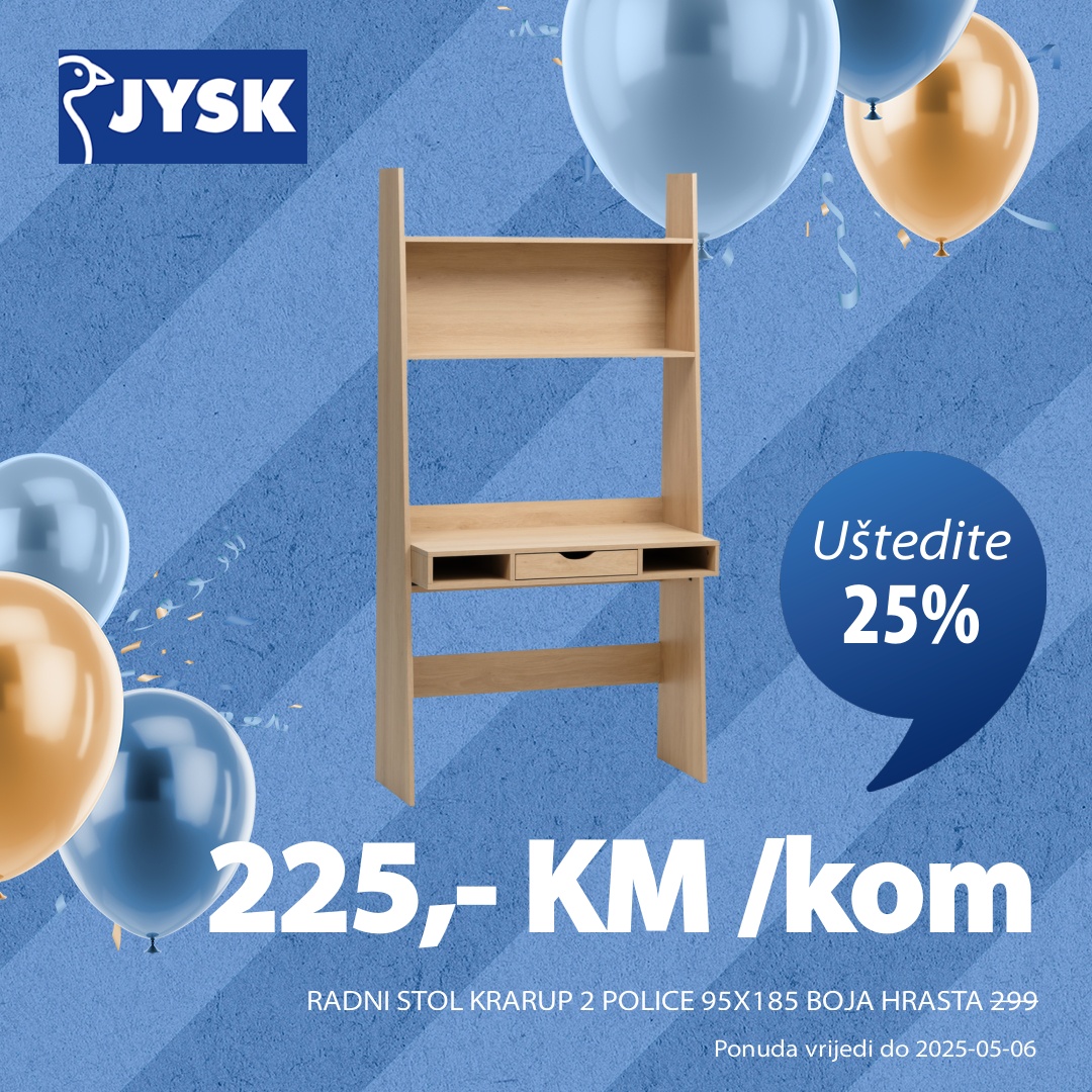 Jysk TOP SNIŽENJE – akcija do 6.5.2025.