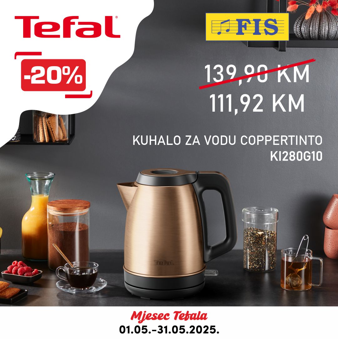 Fis akcija TEFAL – sniženje do 31.5.2025.