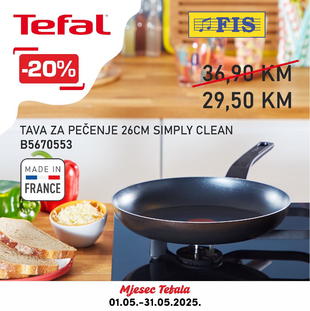 Fis akcija TEFAL – sniženje do 31.5.2025.