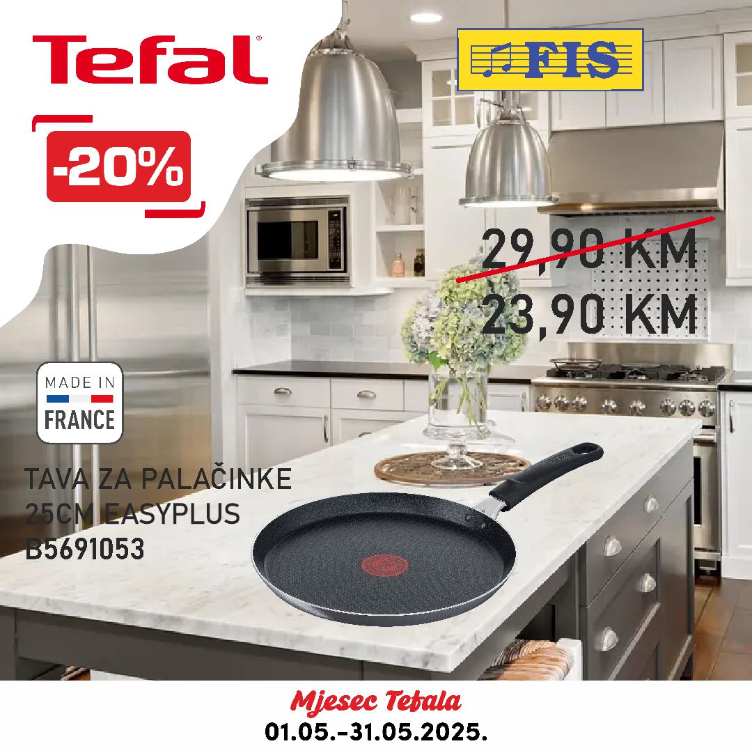 Fis akcija TEFAL – sniženje do 31.5.2025.