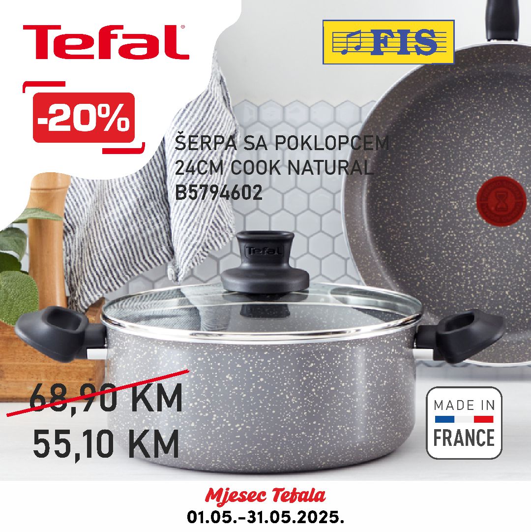 Fis akcija TEFAL – sniženje do 31.5.2025.