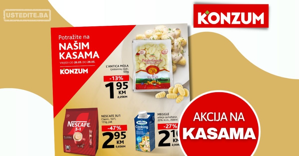 KONZUM akcija na kasama
