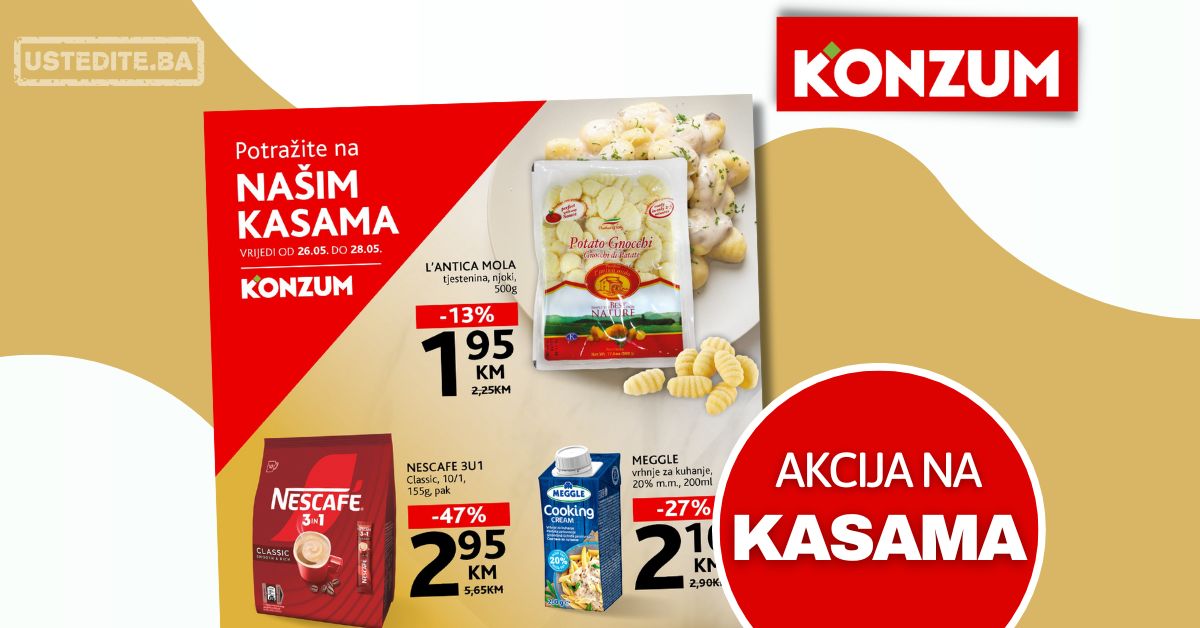 KONZUM akcija na kasama