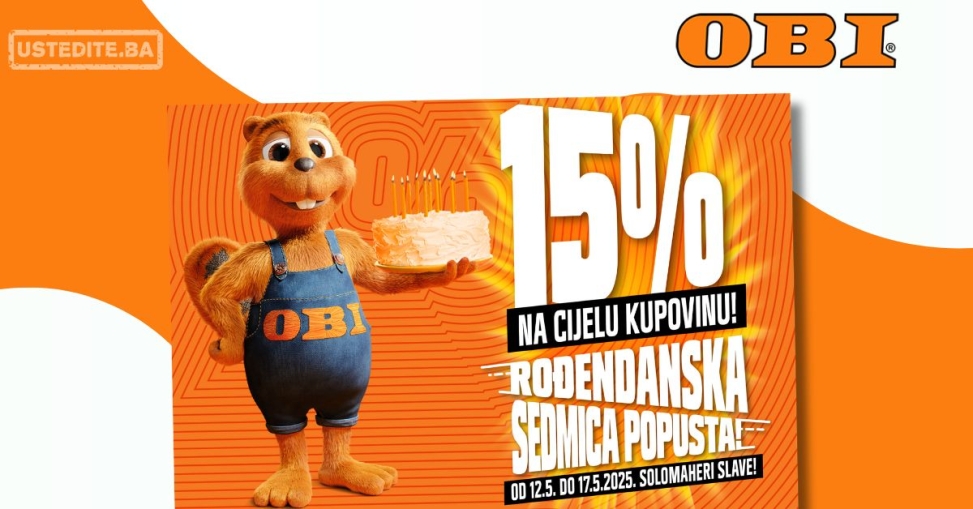 OBI slavi 22. rođendan 12-17.5.2025.