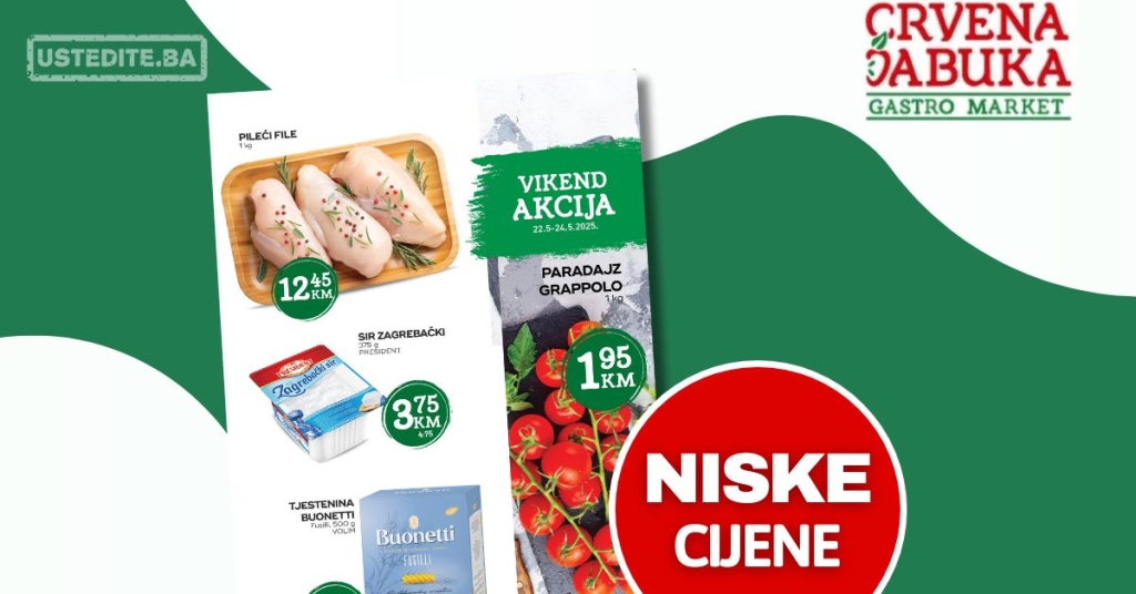 Crvena jabuka vikend akcija 22-24.5.2025.