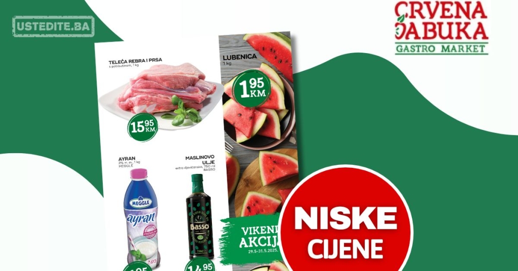 Crvena jabuka vikend akcija 29-31.5.2025.
