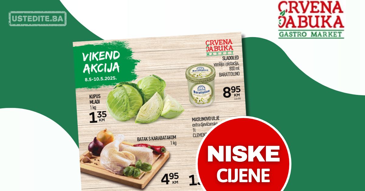 Crvena jabuka vikend akcija 8-10.5.2025.