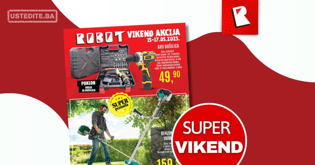 Robot vikend akcija - sniženje do 17.5.2025.