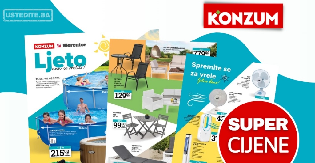 Konzum katalog LJETO STIŽE 15.5-1.9.2025.
