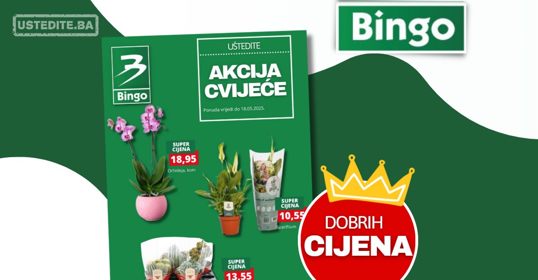 Bingo CVIJEĆE – sniženje do 18.5.2025.
