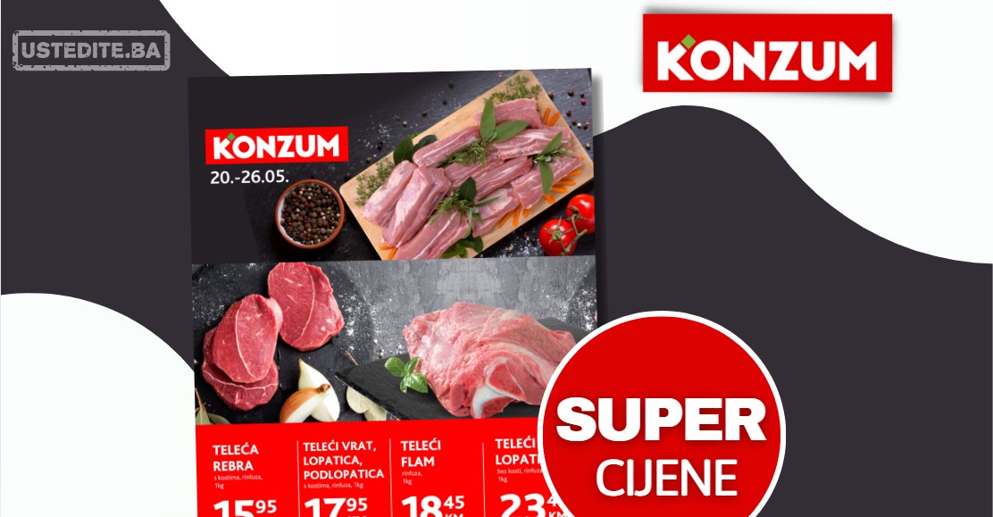 Konzum akcija MESO 20-26.5.2025.