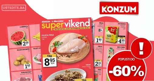 Konzum vikend akcija 29.5-2.6.2025.