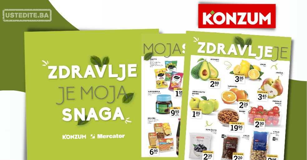 Konzum katalog ZDRAVE NAMIRNICE 13-26.5.2025.