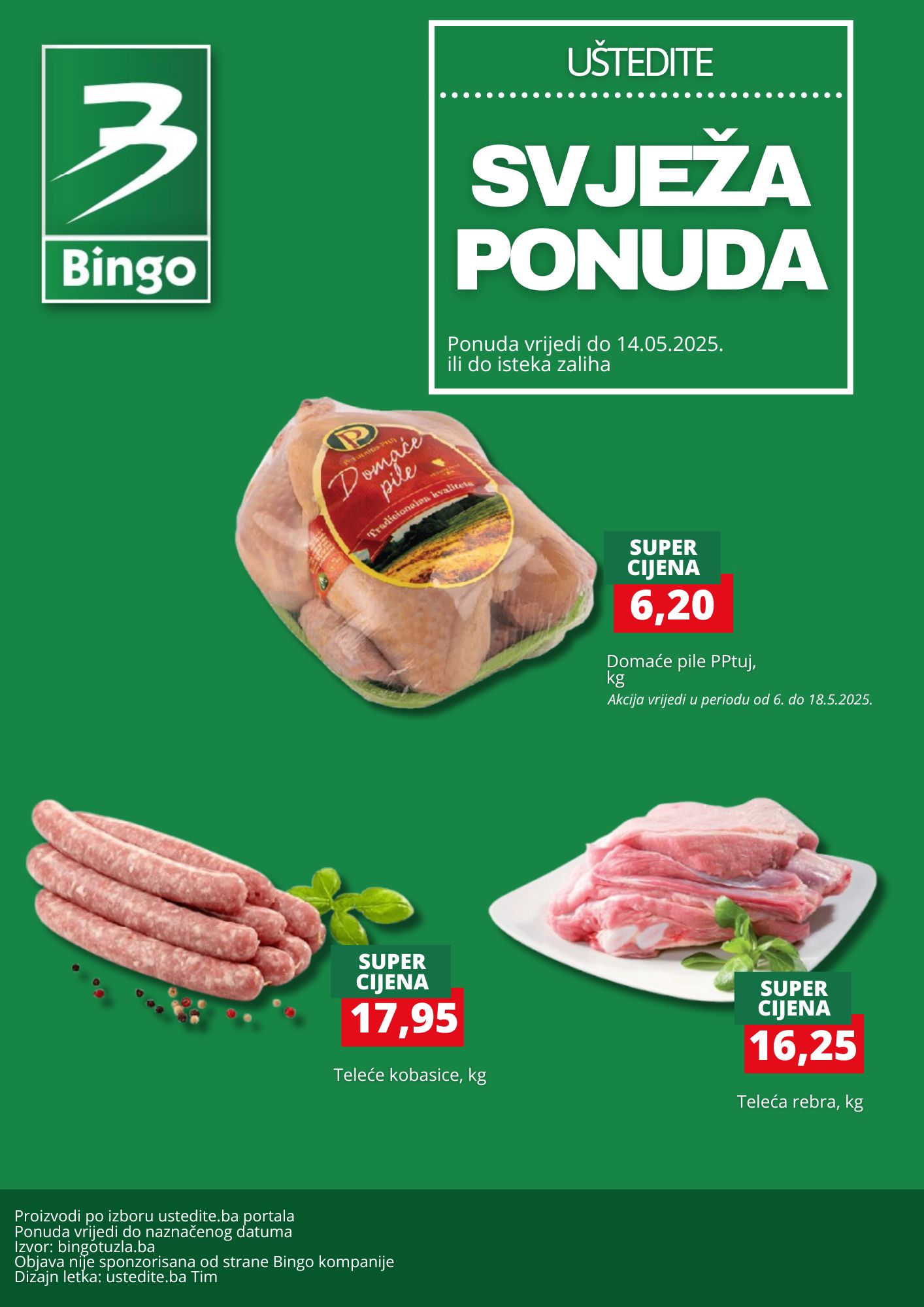 Bingo SVJEŽA PONUDA - akcija do 14.5.2025.