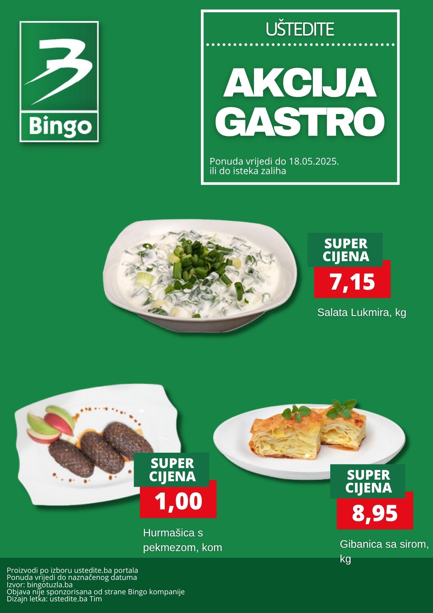 Bingo akcija GASTRO PONUDA
