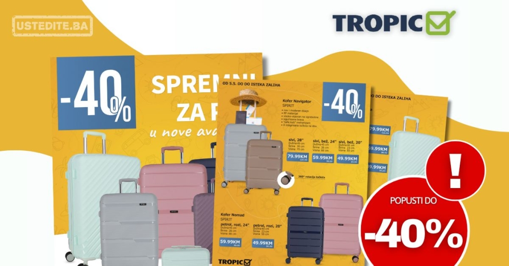 Tropic katalog KOFERI 5.5.2025 do isteka zaliha